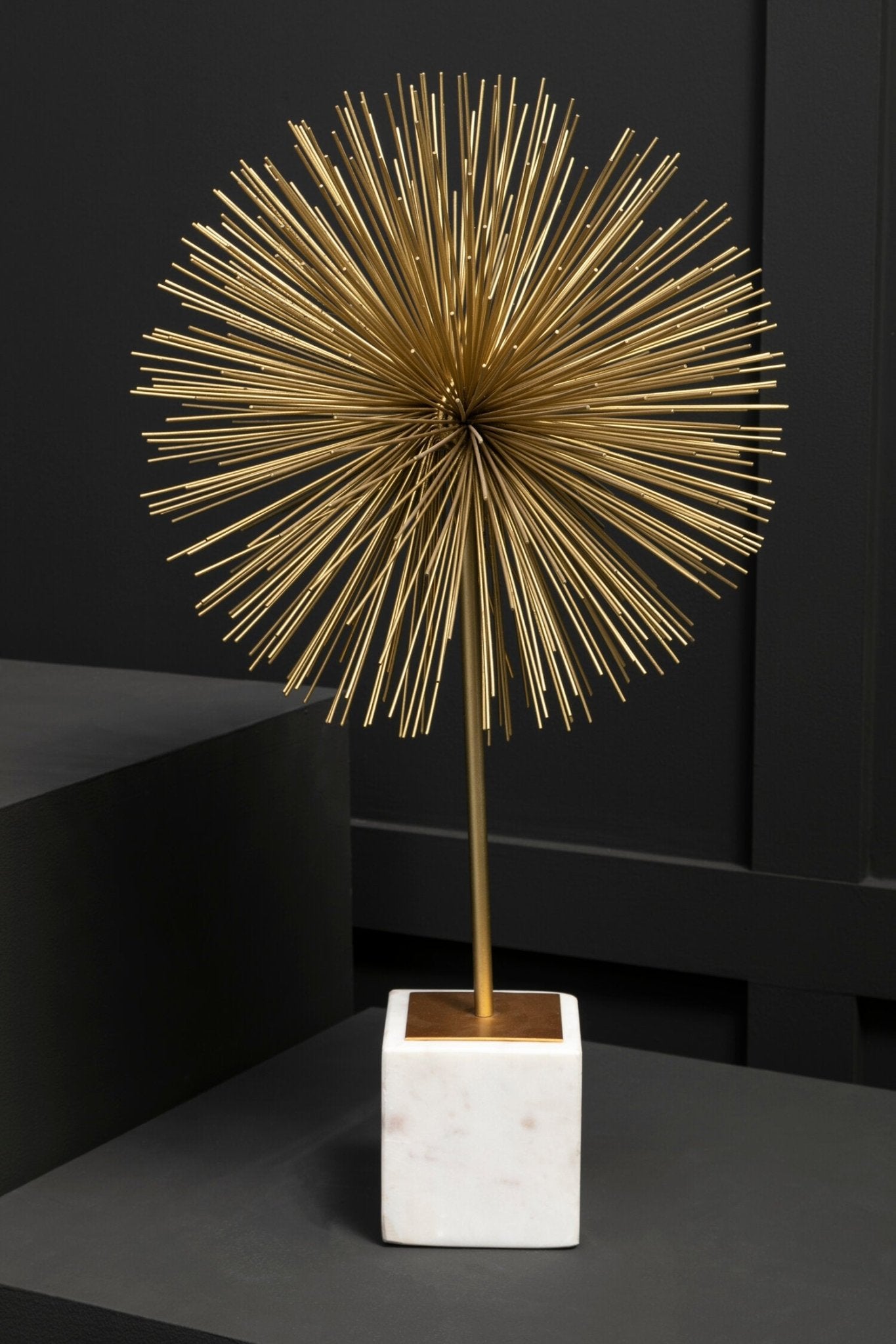 Mirano Gold Finish Starburst Sculpture | Luxury Home Accessories | Heulog Glow