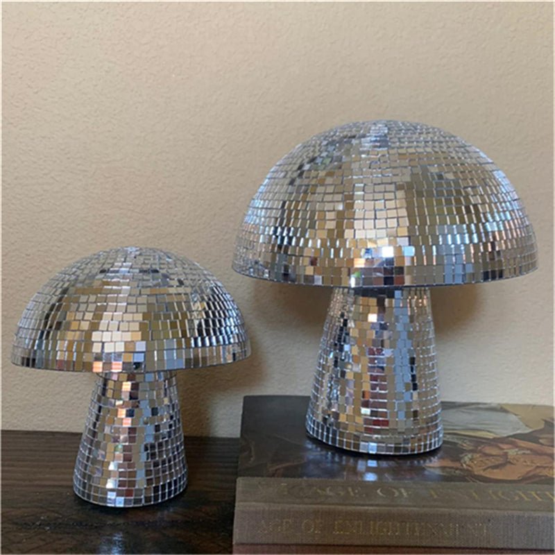 Mirror Glass Brick Mushroom Disco Ball Upholstery | Luxury Home Accessories | Heulog Glow