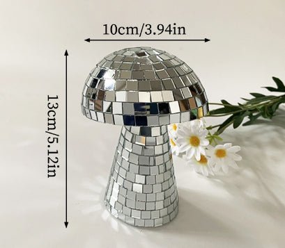 Mirror Glass Brick Mushroom Disco Ball Upholstery | Luxury Home Accessories | Heulog Glow