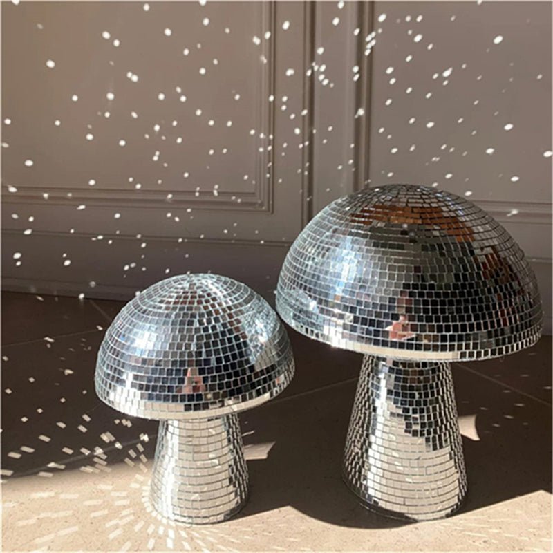 Mirror Glass Brick Mushroom Disco Ball Upholstery | Luxury Home Accessories | Heulog Glow