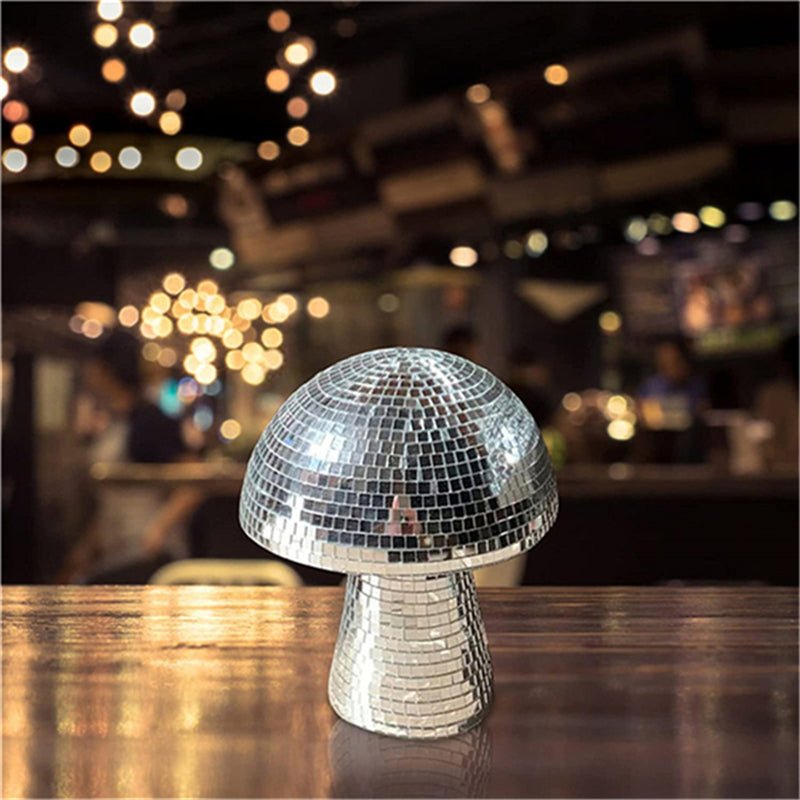 Mirror Glass Brick Mushroom Disco Ball Upholstery | Luxury Home Accessories | Heulog Glow