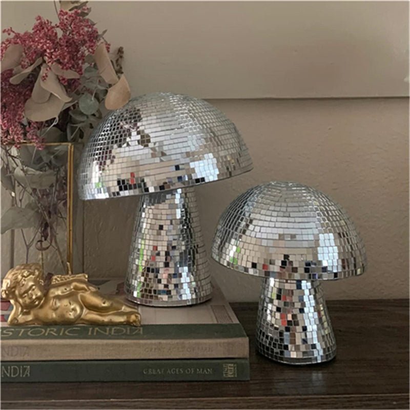 Mirror Glass Brick Mushroom Disco Ball Upholstery | Luxury Home Accessories | Heulog Glow