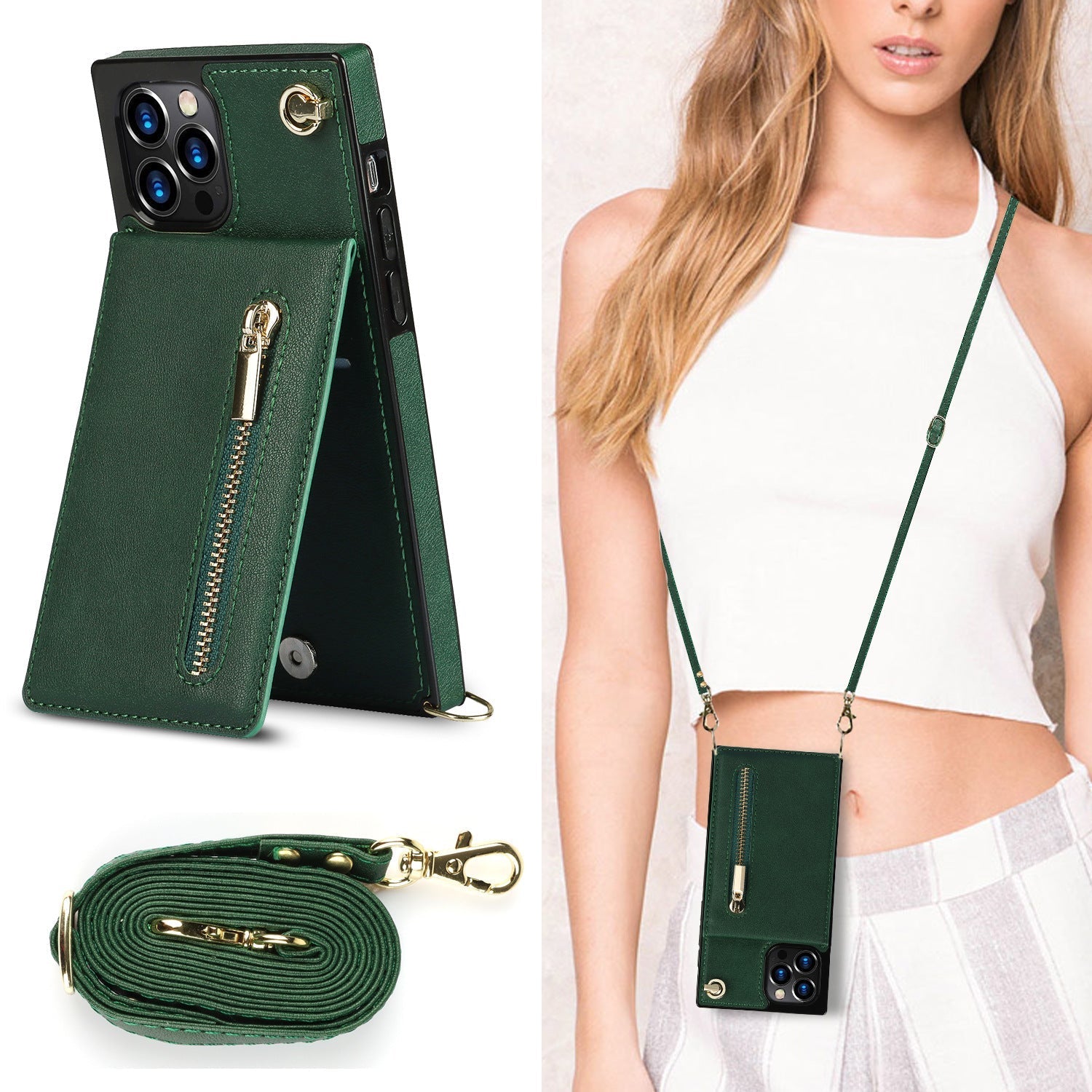 Mobile Phone Case Leather Messenger Protective Cover | Luxury Home Accessories | Heulog Glow