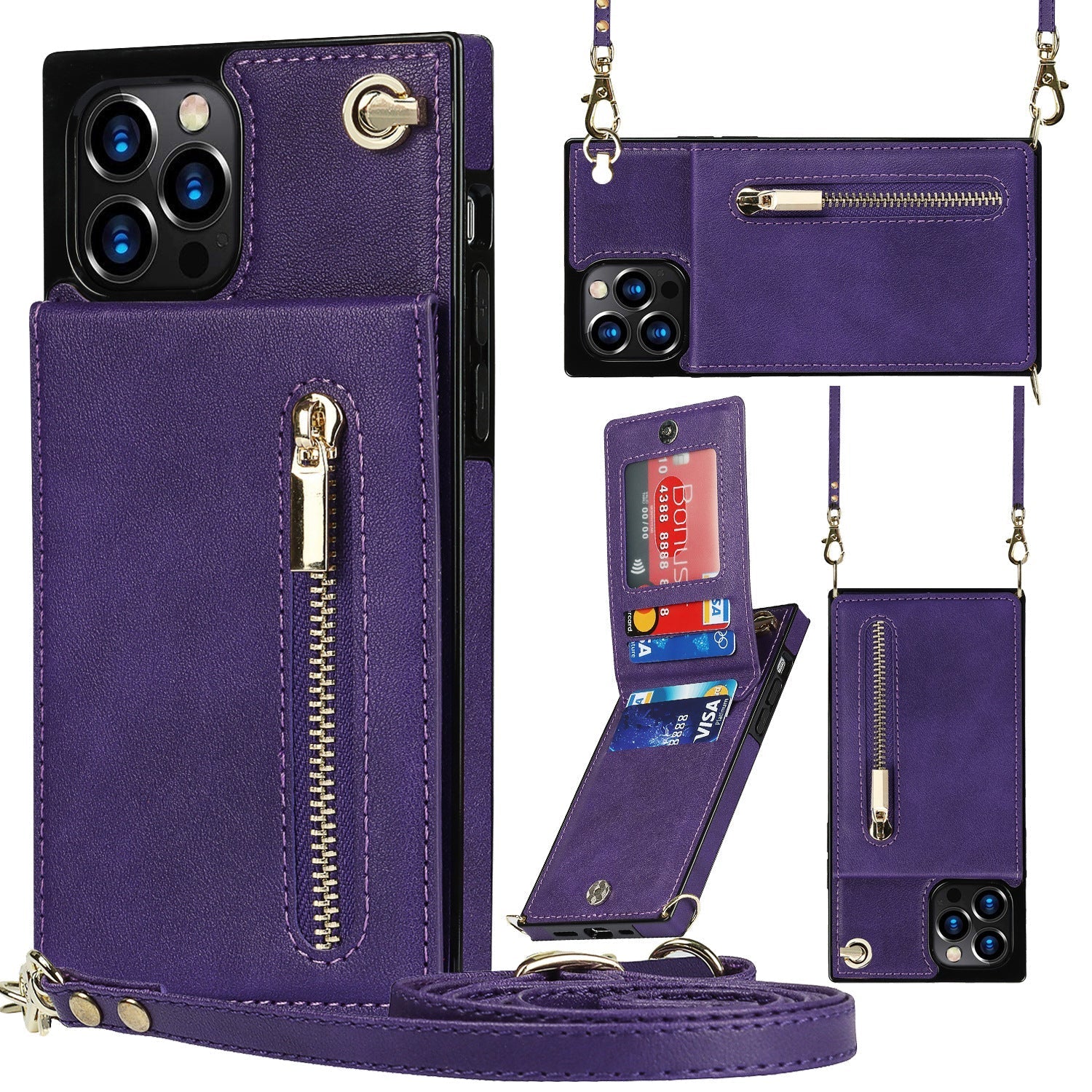 Mobile Phone Case Leather Messenger Protective Cover | Luxury Home Accessories | Heulog Glow