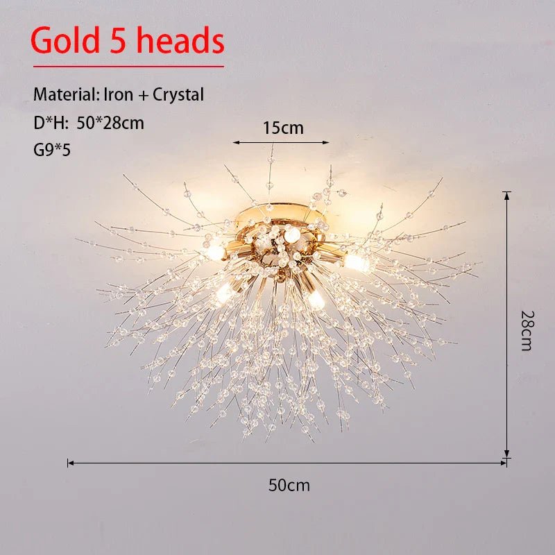 Modern Crystal Chandelier, Ceiling Light | Luxury Home Accessories | Heulog Glow