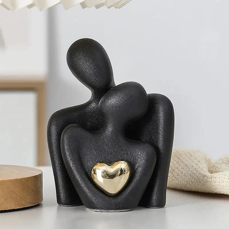 Modern Decorative Abstract Couple Statue | Luxury Home Accessories | Heulog Glow