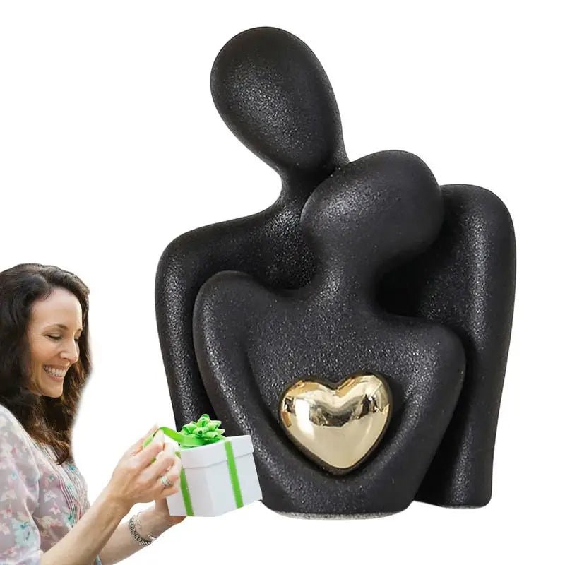 Modern Decorative Abstract Couple Statue | Luxury Home Accessories | Heulog Glow