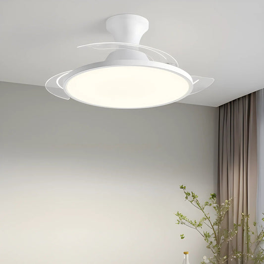 Modern Invisible Ceiling Fan with LED Light DC motor Large Air | Luxury Home Accessories | Heulog Glow