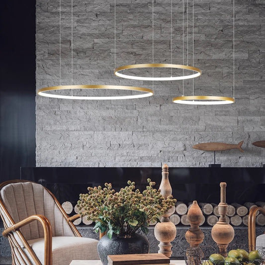 Modern led chandelier circle lights | Luxury Home Accessories | Heulog Glow