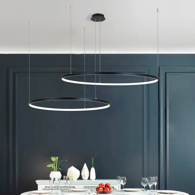 Modern led chandelier circle lights | Luxury Home Accessories | Heulog Glow