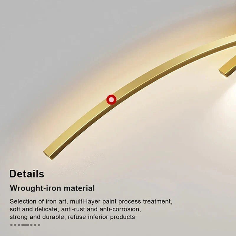 Modern LED Strip Wall Lamp Double Curve with Remote Control | Luxury Home Accessories | Heulog Glow
