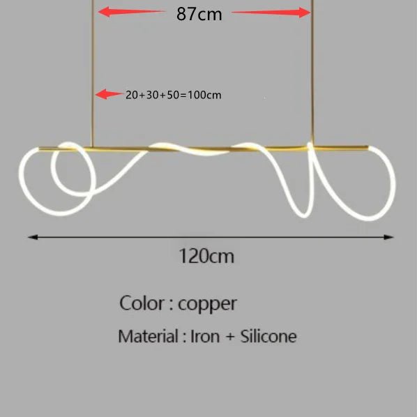 Modern Long Hose Led Ceiling Chandelier | Luxury Home Accessories | Heulog Glow