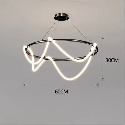 Modern Long Hose Led Ceiling Chandelier | Luxury Home Accessories | Heulog Glow