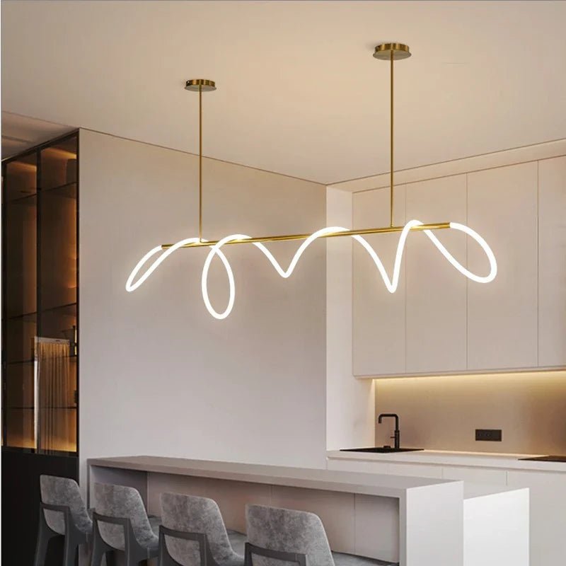 Modern Long Hose Led Ceiling Chandelier | Luxury Home Accessories | Heulog Glow