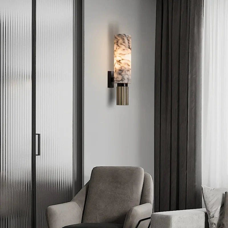 Modern Luxury Natural Marble Wall Lamp | Luxury Home Accessories | Heulog Glow