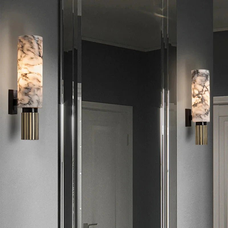 Modern Luxury Natural Marble Wall Lamp | Luxury Home Accessories | Heulog Glow