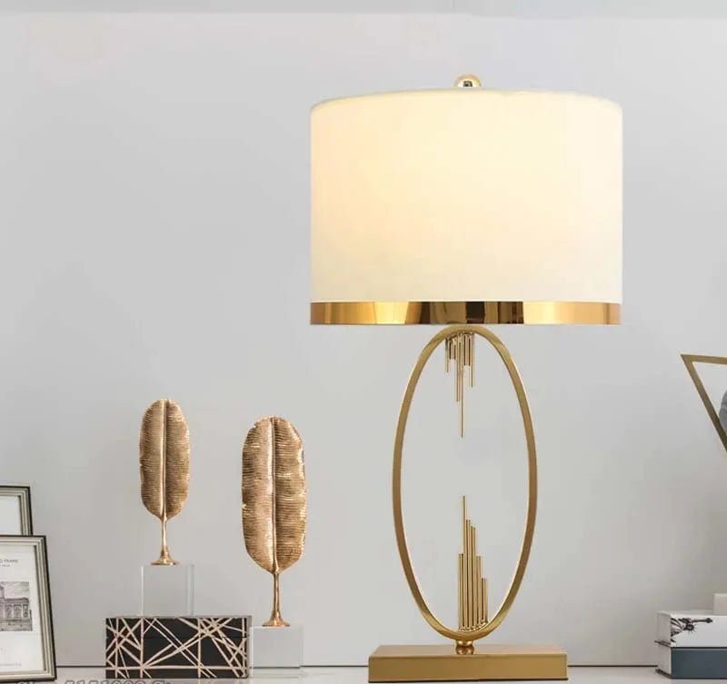 Modern Metal Pipe Shape Table Lamps | Luxury Home Accessories | Heulog Glow