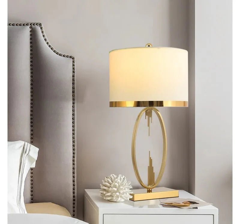Modern Metal Pipe Shape Table Lamps | Luxury Home Accessories | Heulog Glow