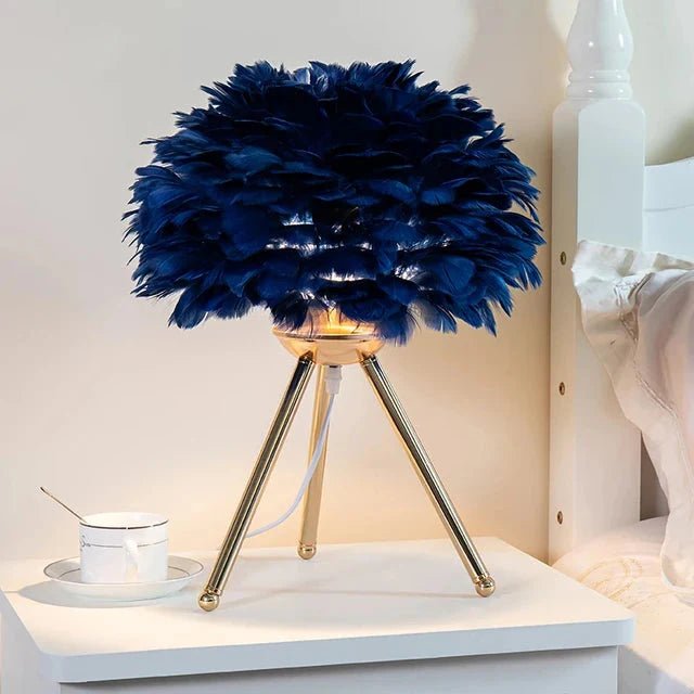 Modern Simple Feather LED Table Lamp | Luxury Home Accessories | Heulog Glow