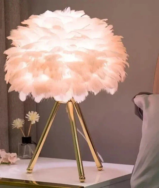 Modern Simple Feather LED Table Lamp | Luxury Home Accessories | Heulog Glow