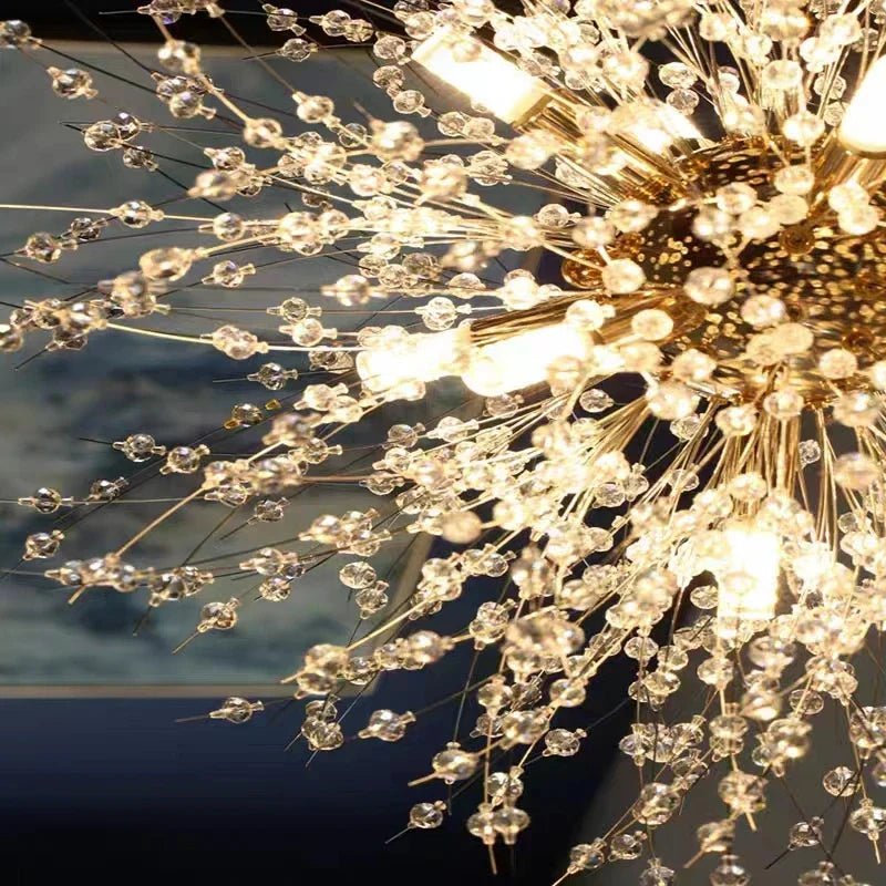 Modern Sky Star Fireball Crystal Pendant LED Light | Luxury Home Accessories | Heulog Glow
