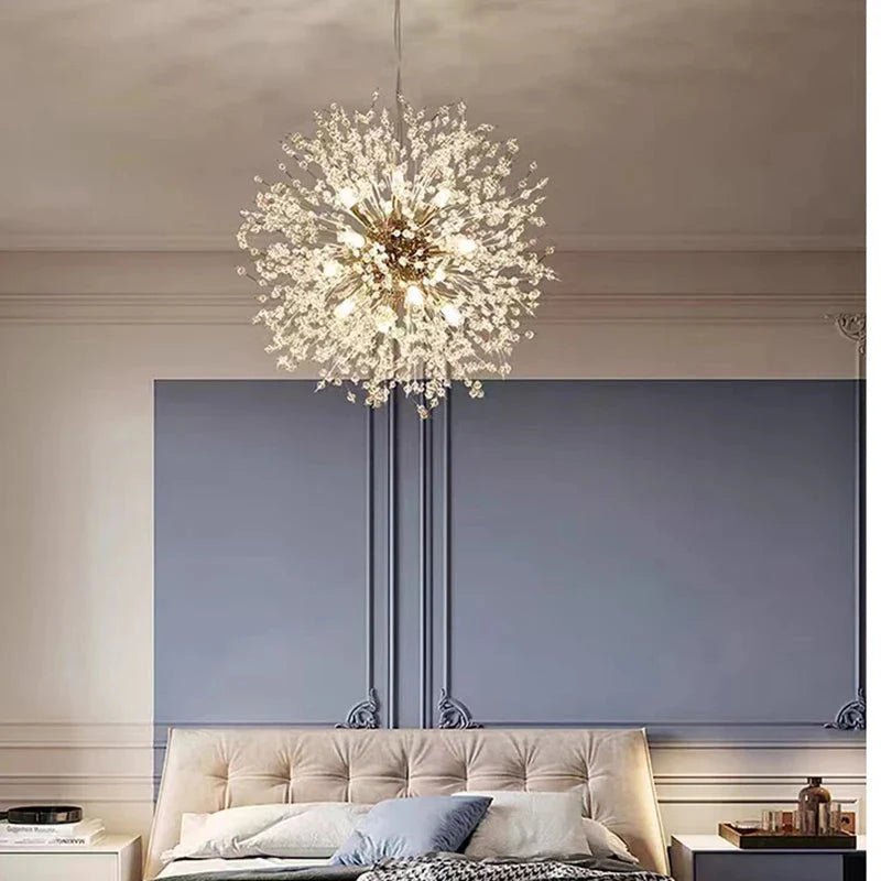 Modern Sky Star Fireball Crystal Pendant LED Light | Luxury Home Accessories | Heulog Glow