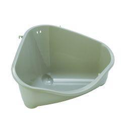 Moderna Corner Litter Tray Olive | Luxury Home Accessories | Heulog Glow