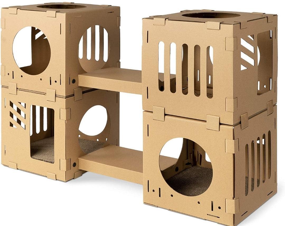 Modular Cardboard Cat & Rabbit House | Luxury Home Accessories | Heulog Glow