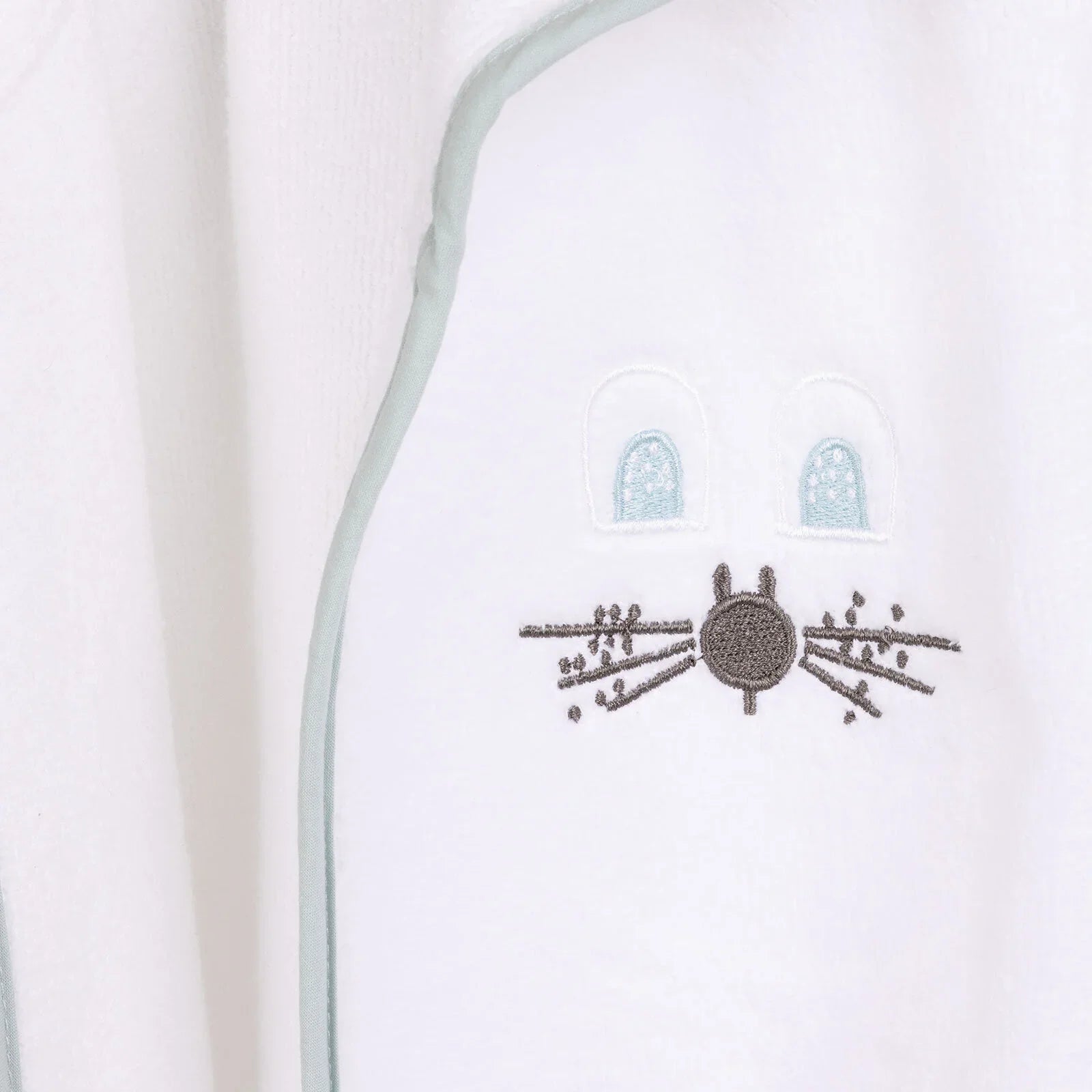Mollia Boy Baby Bathrobe - White | Luxury Home Accessories | Heulog Glow