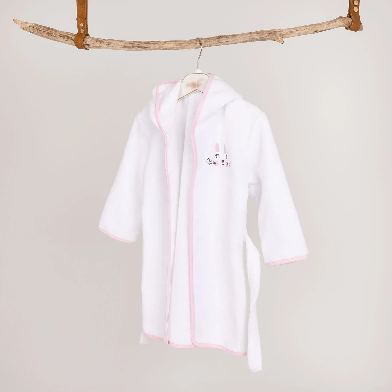 Mollia Girl Baby Bathrobe - White | Luxury Home Accessories | Heulog Glow