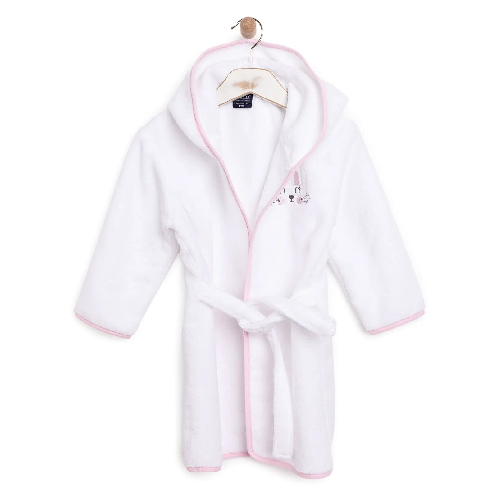 Mollia Girl Baby Bathrobe - White | Luxury Home Accessories | Heulog Glow