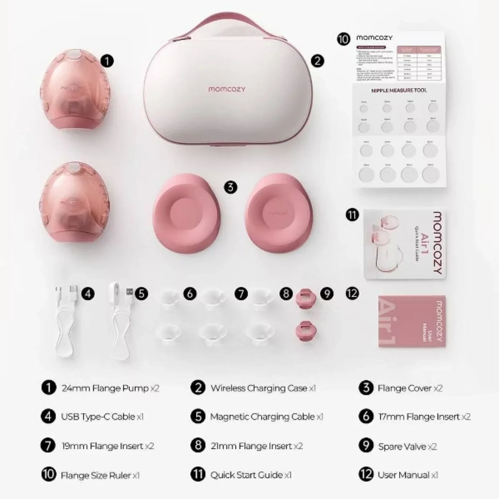 Momcozy Air 1 Ultra-Slim Double Breast Pump | Luxury Home Accessories | Heulog Glow