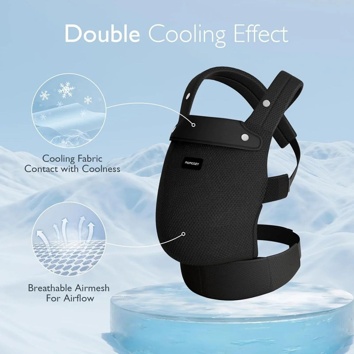 Momcozy Baby Carrier Newborn to Toddler Air Mesh - Black | Luxury Home Accessories | Heulog Glow