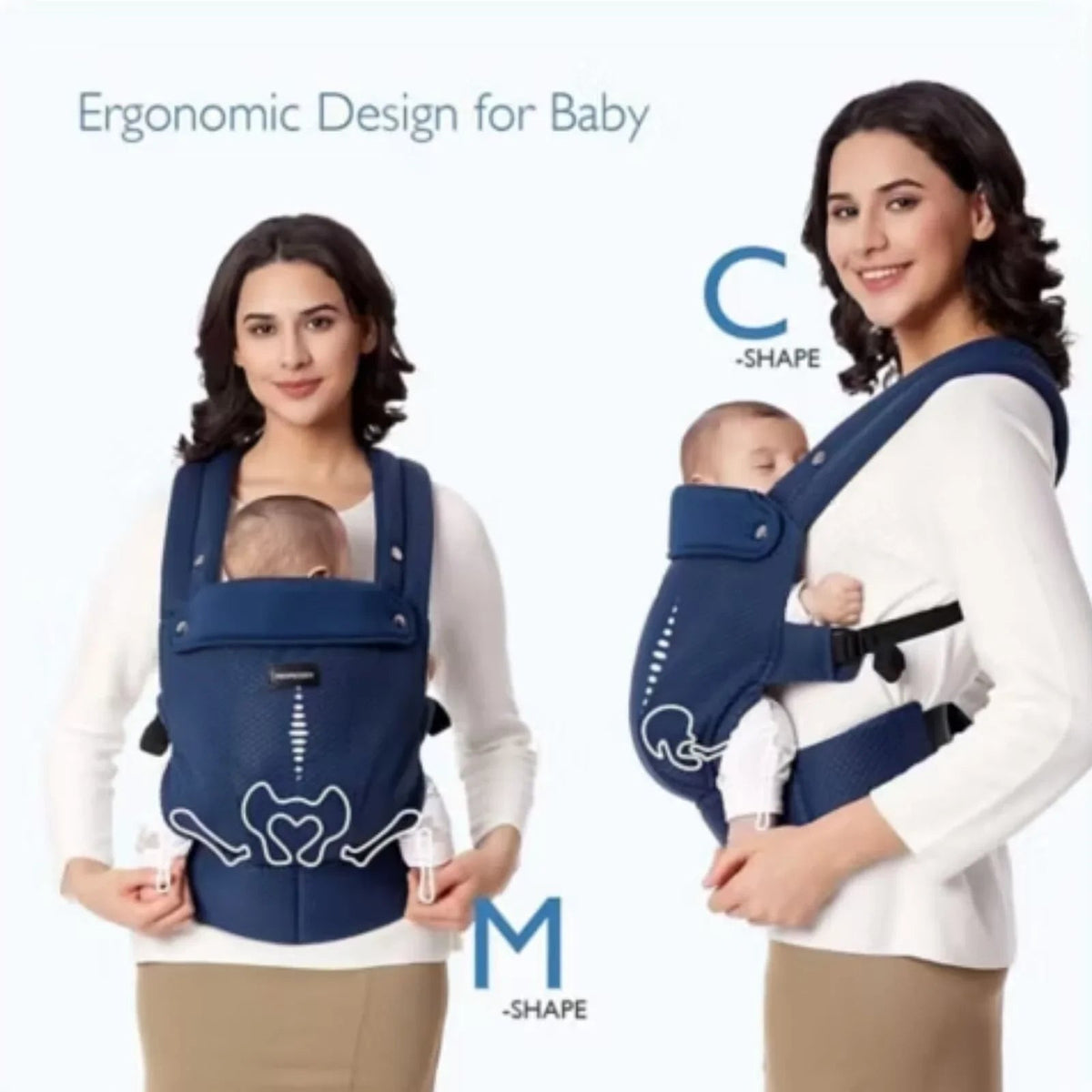 Momcozy Baby Carrier Newborn to Toddler Air Mesh - Blue | Luxury Home Accessories | Heulog Glow