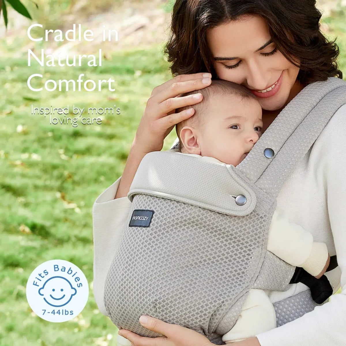 Momcozy Baby Carrier Newborn to Toddler Air Mesh - Grey | Luxury Home Accessories | Heulog Glow