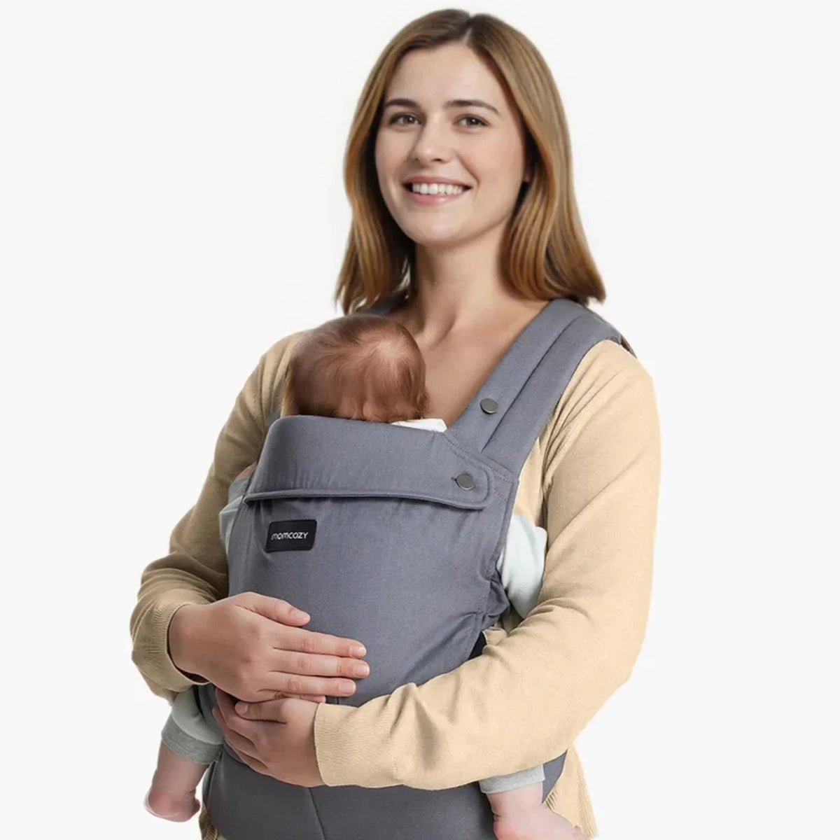 Momcozy Baby Carrier Newborn to Toddler Cotton - Grey | Luxury Home Accessories | Heulog Glow