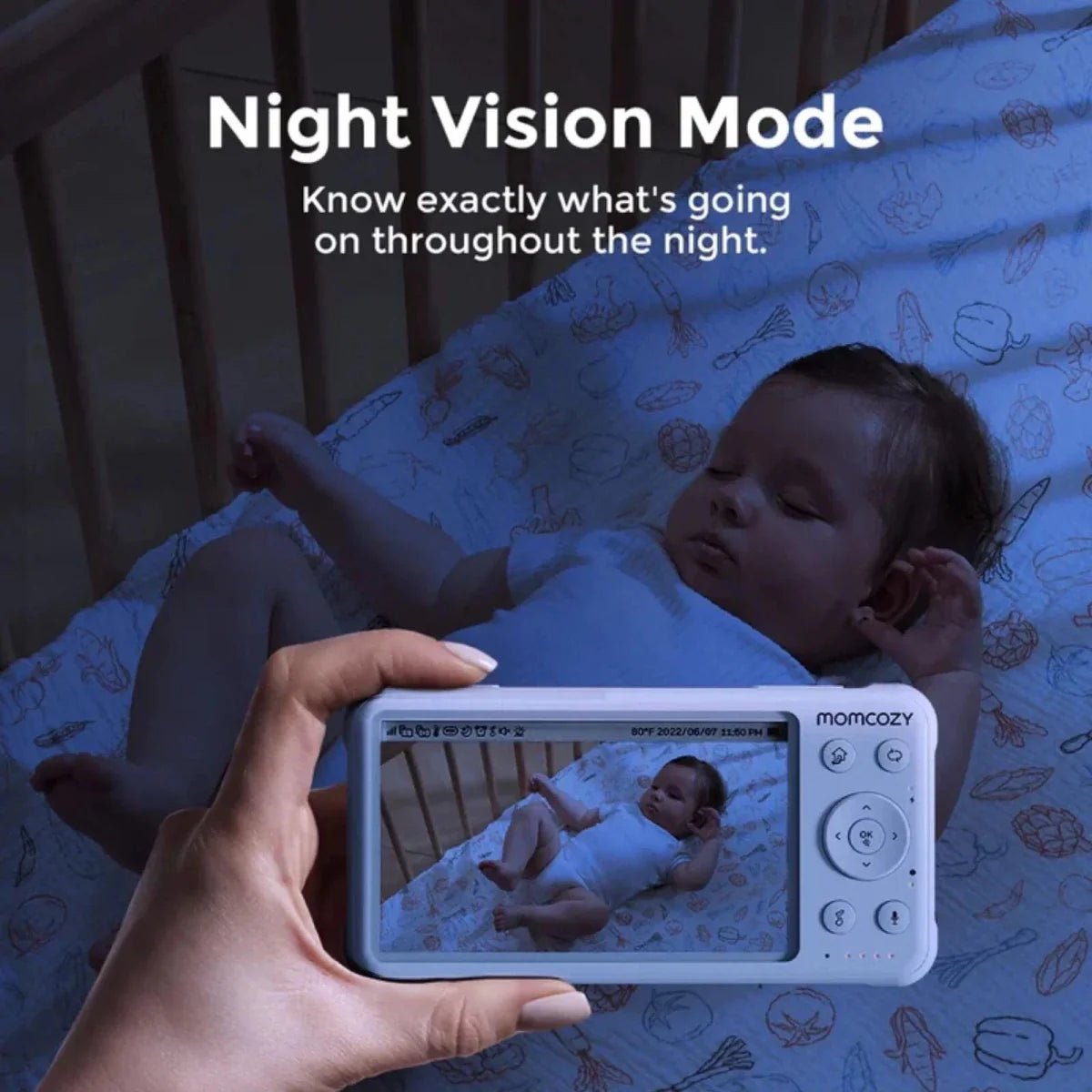 Momcozy BM01 5" Baby Monitor & Camera | Luxury Home Accessories | Heulog Glow