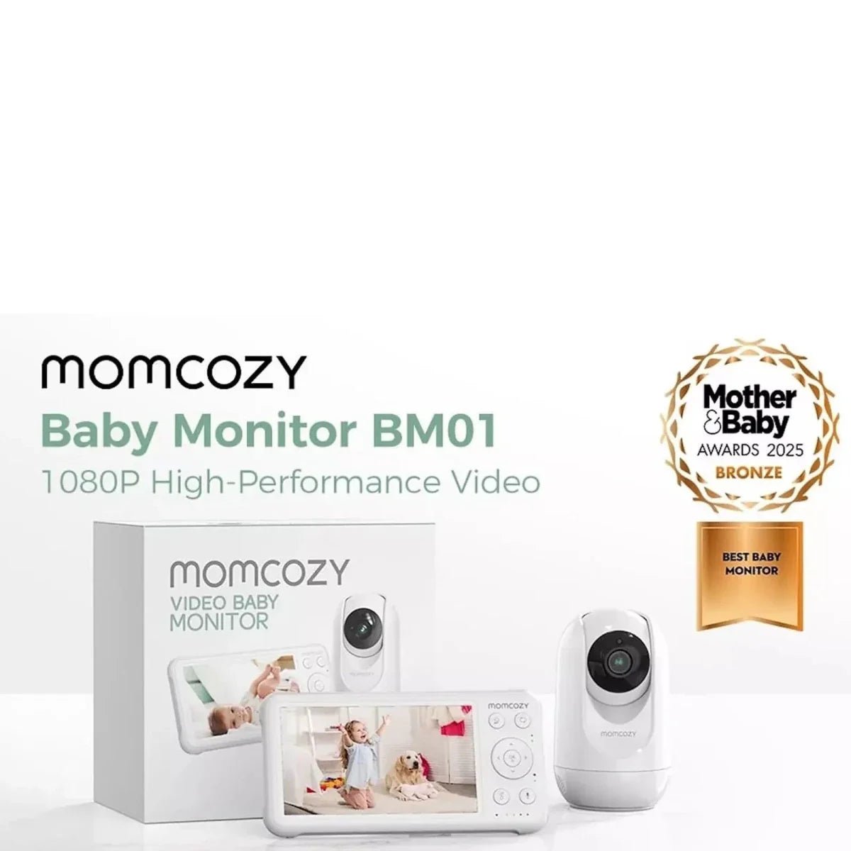 Momcozy BM01 5" Baby Monitor & Camera | Luxury Home Accessories | Heulog Glow