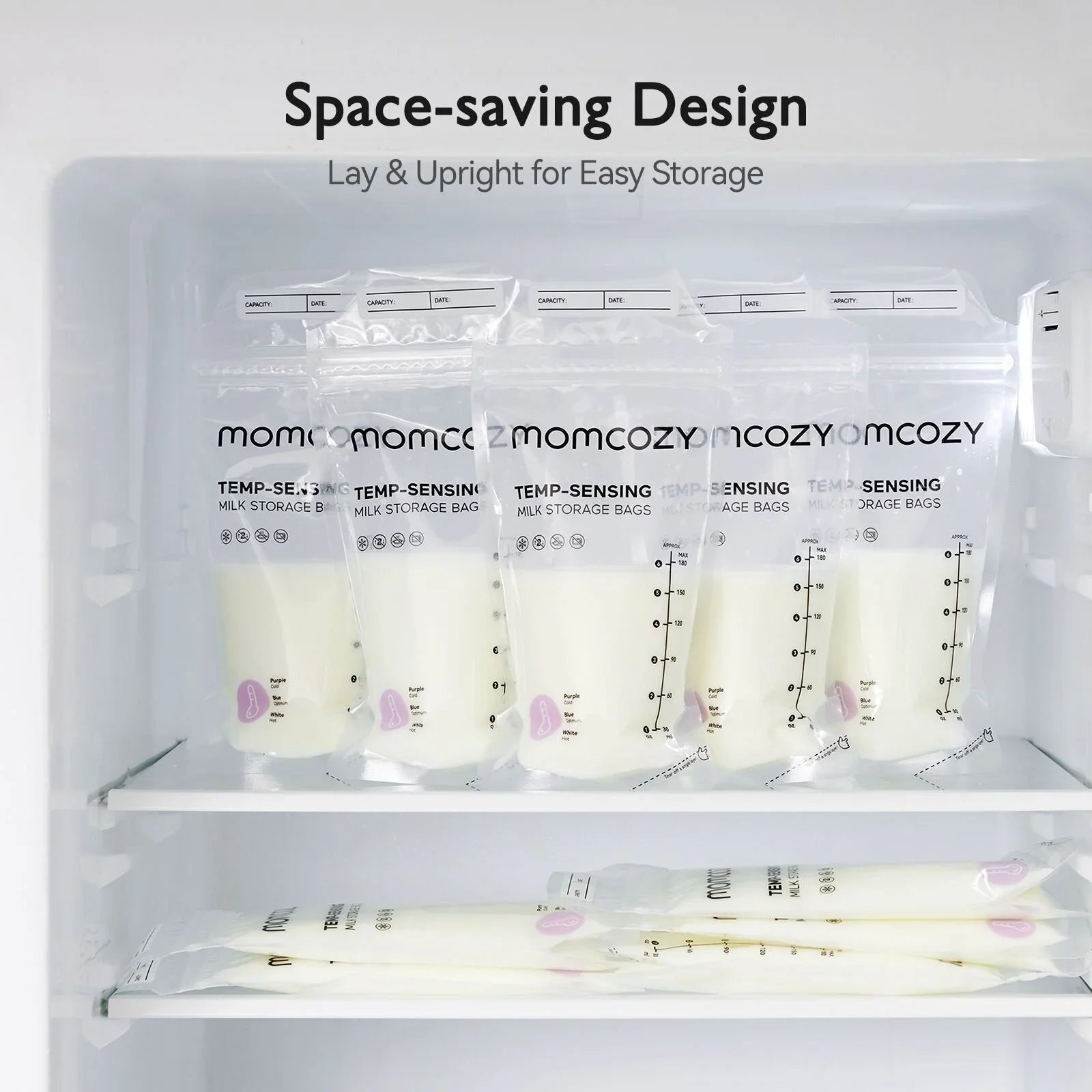 Momcozy Breast Milk Storage Bags 180ml 50 pcs | Luxury Home Accessories | Heulog Glow