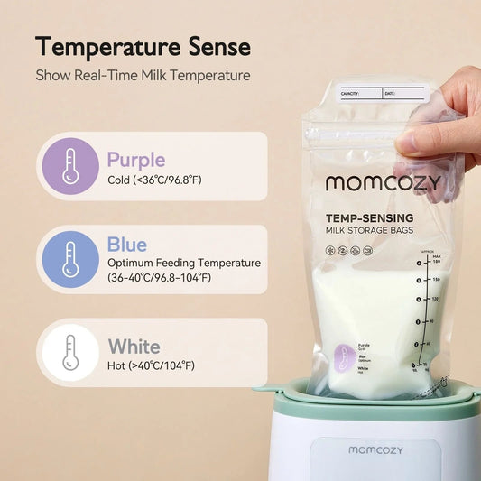 Momcozy Breast Milk Storage Bags 180ml 50 pcs | Luxury Home Accessories | Heulog Glow