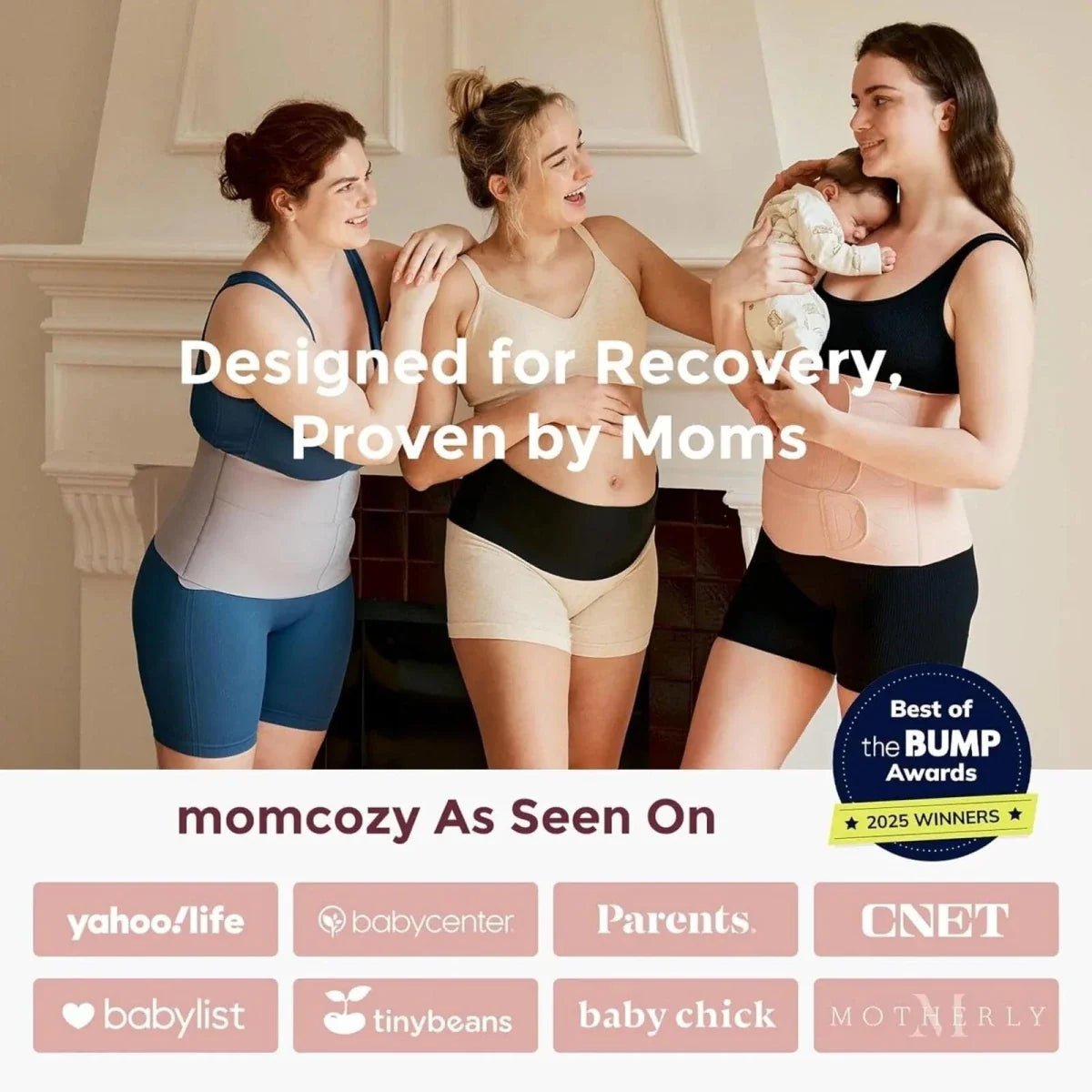 Momcozy Ergowrap Postpartum Belly Band Standard L - Oyster Pink | Luxury Home Accessories | Heulog Glow