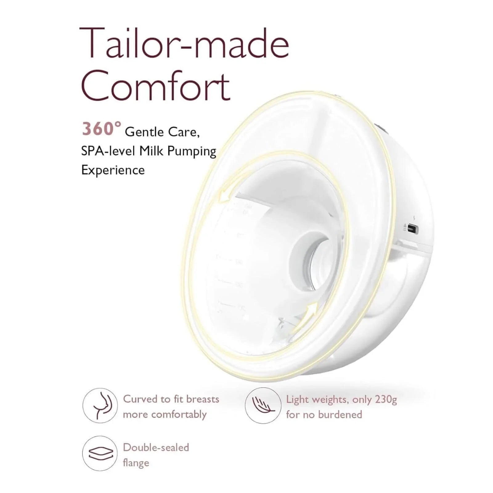 Momcozy M5 Double Wearable Electric Breast Pump | Luxury Home Accessories | Heulog Glow