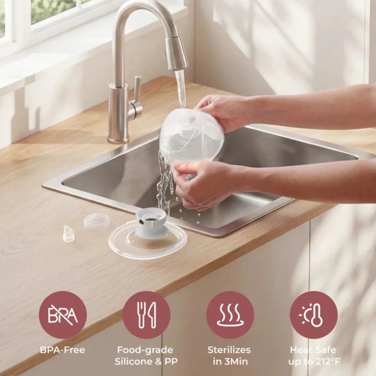 Momcozy M5 Smart Wearable Electric Breast Pump Double - Gray | Luxury Home Accessories | Heulog Glow