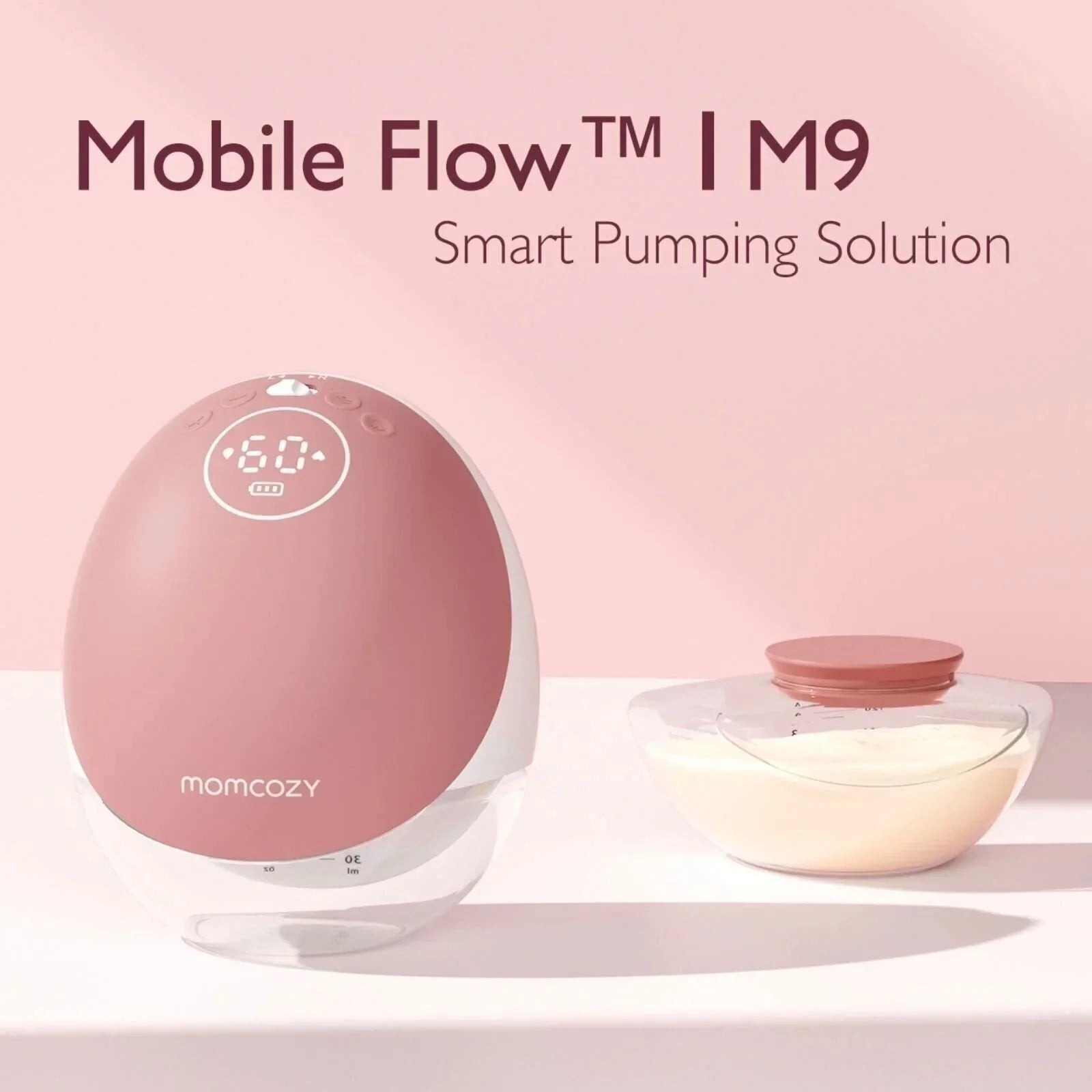 Momcozy M9 Mobile Flow Single Electric Breast Pump | Luxury Home Accessories | Heulog Glow