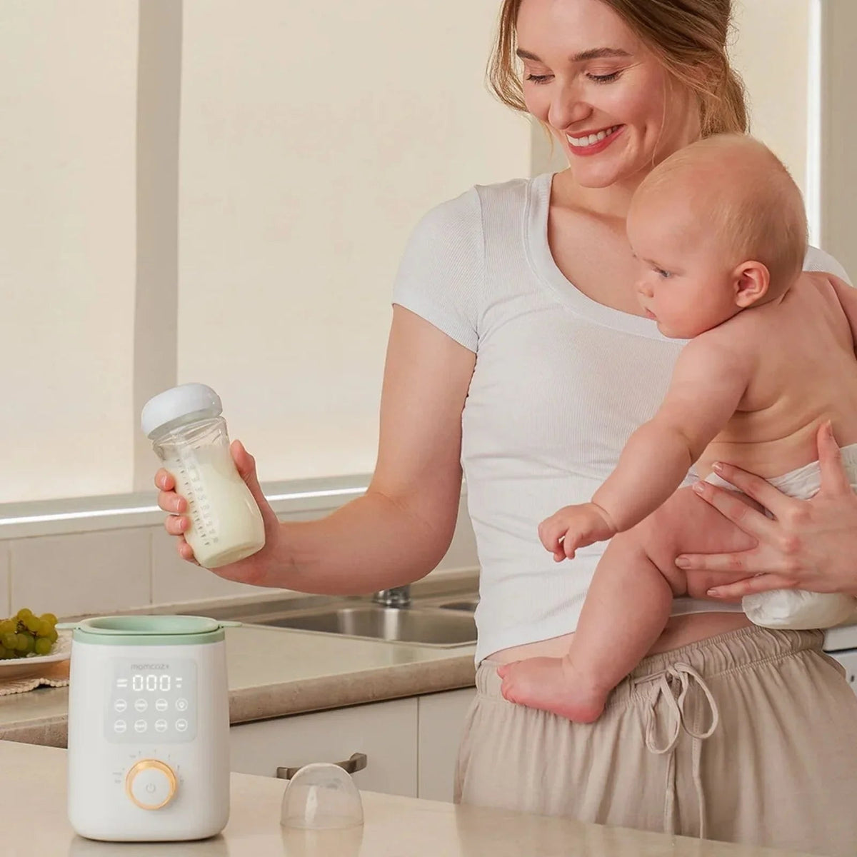 Momcozy Nutri Smart Analog Baby Bottle Warmer | Luxury Home Accessories | Heulog Glow