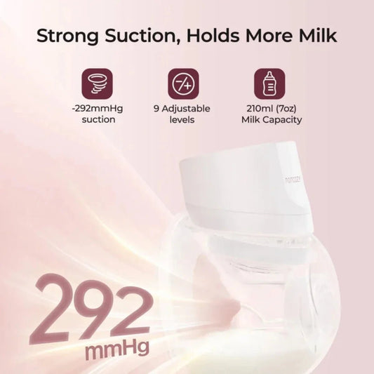 Momcozy S12 Pro+ Wearable Electric Breast Pump Double - White | Luxury Home Accessories | Heulog Glow