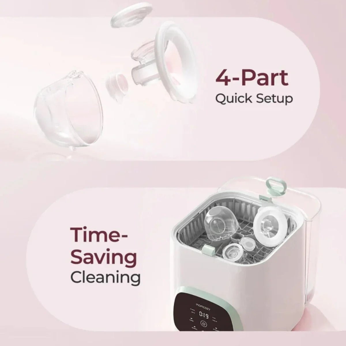 Momcozy S12 Pro+ Wearable Electric Breast Pump Double - White | Luxury Home Accessories | Heulog Glow