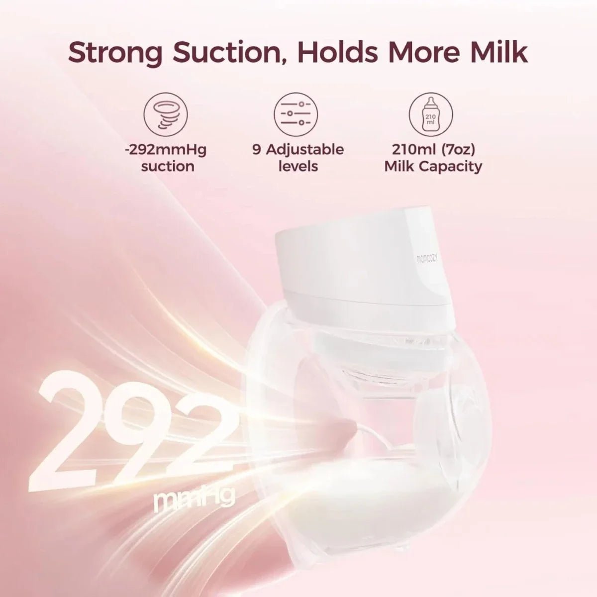 Momcozy S12 Pro+ Wearable Electric Breast Pump Single - White | Luxury Home Accessories | Heulog Glow