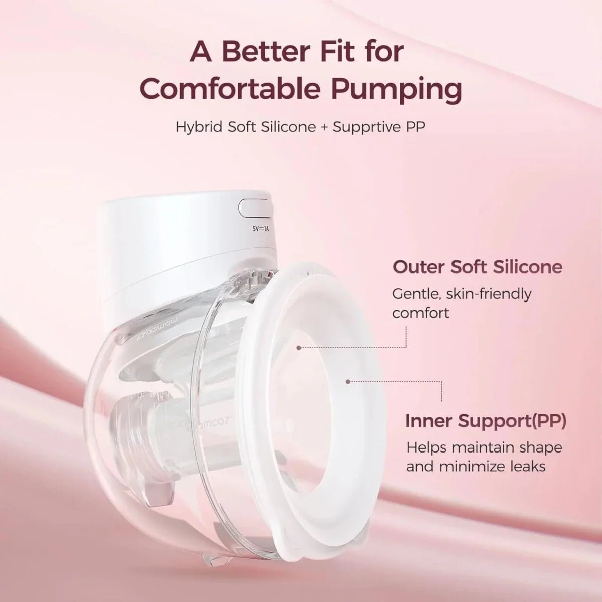 Momcozy S12 Pro+ Wearable Electric Breast Pump Single - White | Luxury Home Accessories | Heulog Glow