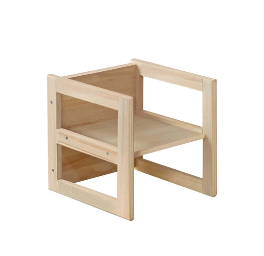 Montessori Wooden Convertable Table & Chair 36,1 cm (W) x 33,7 cm (H) x 36,6 cm (L) | Luxury Home Accessories | Heulog Glow